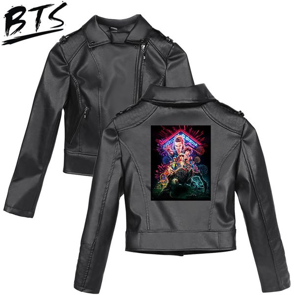 

fashion printed jackets women southside serpents jackets 2019 casual trendy streetwear leather jacket, Black;brown