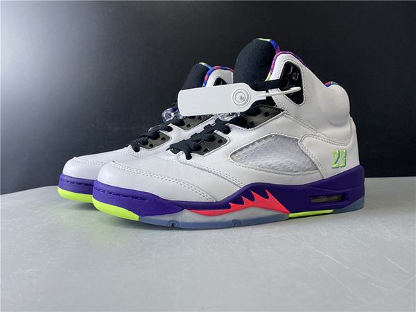 

5 alternate bel white court purple racer pink ghost green men basketball shoes sports sneaker with box