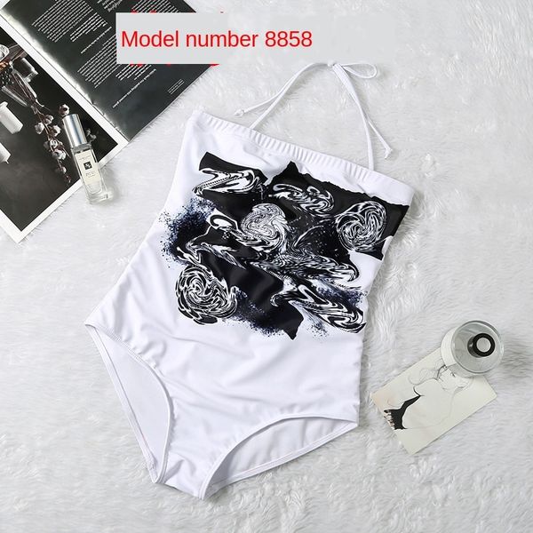 

2020 letter quality sweet printed white 2020 letter quality bikini swimsuit sweet printed white bikini swimsuit, White;black