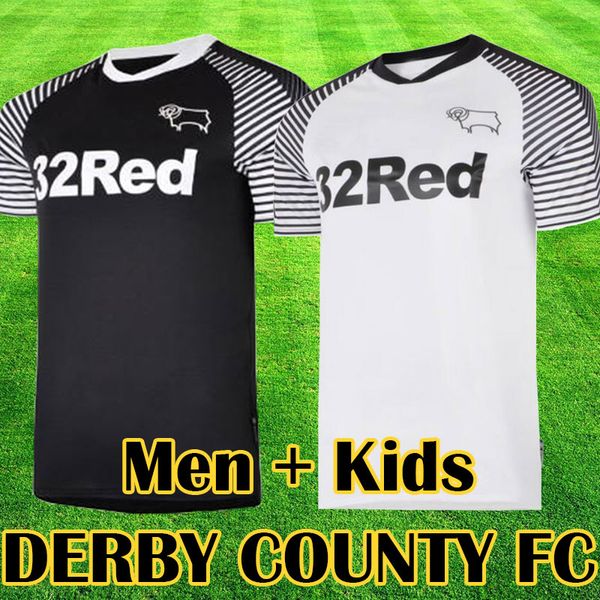 

Thailand 2019 2020 derby county football club occer jer ey 32 rooney football hirt 19 20 occer hirt top equipment kid kit maillot