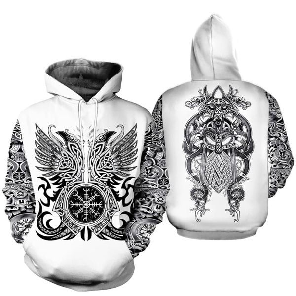 

new fashion mens hoodie tattoo black and white 3d printed funny sweatshirt harajuku casual