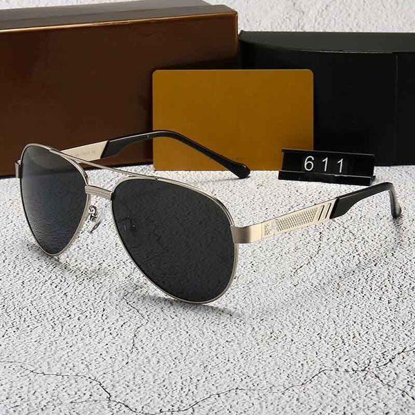 

611 sunglasses luxury women designer fashion oval frame uv protection lens popular summer style sunglasses come with case