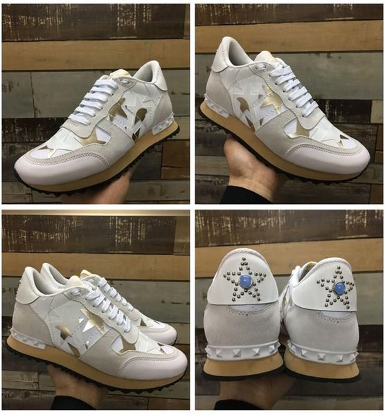 

new designer classic man women genuine leather arena shoes flat fashion r high lace up shoes outdoors sneakers hy18032307, Black