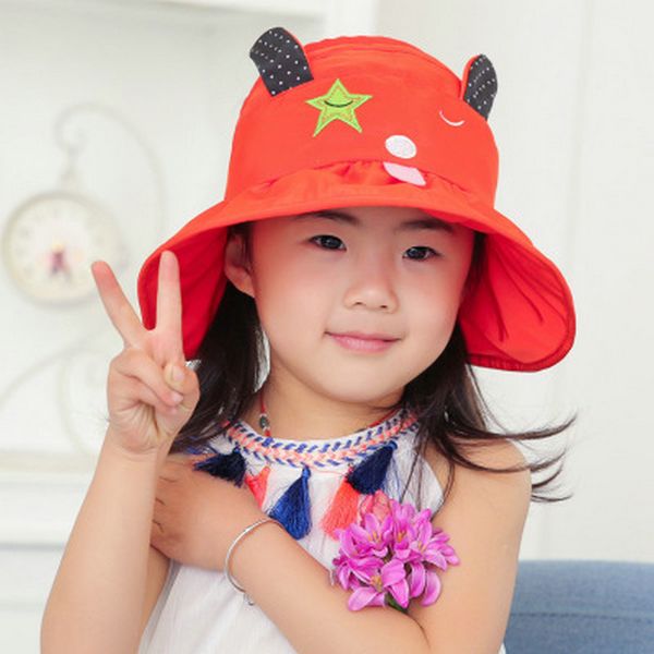 

cartoon hat for kid девушки bucket hat dark magnet cappello da песка per bambini реальные персонажи мультфильмов fishinghats для малышей hat, Yellow