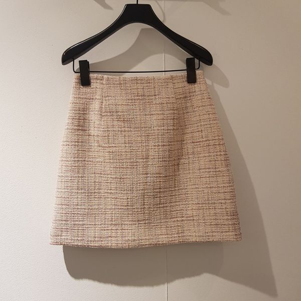 

women skirt 2019 spring and summer new button short skirt, Black