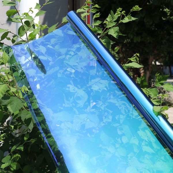 

60''x40'' heat reduction chameleon car side rear window solar film uv proof 46%vlt
