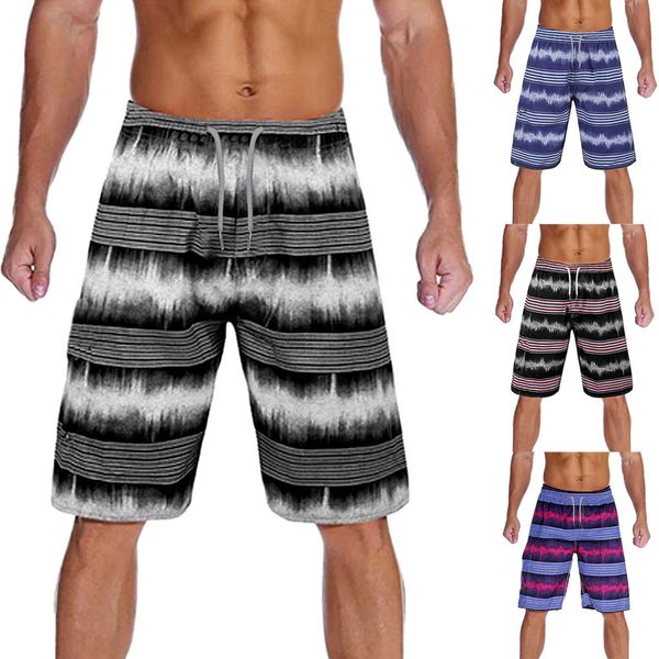

man swim trunks brief brand swimming shorts for men fashion splice stripe beach work casual men short trouser shorts pants