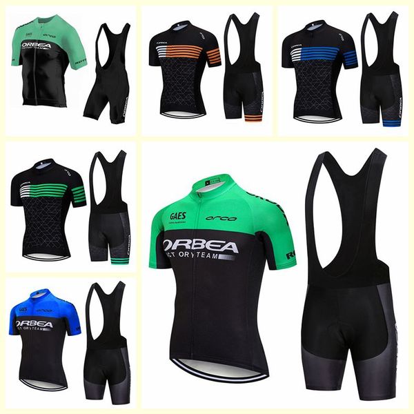 Equipo ORBEA Ciclismo Mangas cortas Jersey Bib Shorts Conjuntos 2019 Verano Hombres Ropa de bicicleta MTB Ropa Ciclismo U120411