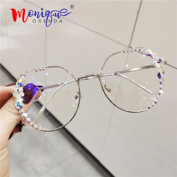 

vintage women oversized anti blue light glasses optical glasses spectacle frame men eyeglasses frames oculos de grau feminino, Black