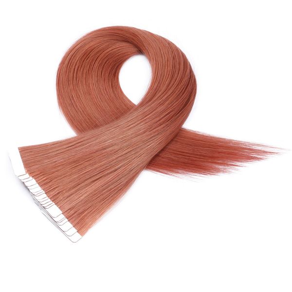 

skin weft hair extension 2.5gram/pcs 40pcs #30 color remy virgin tape hair extensions factory outlet, Black
