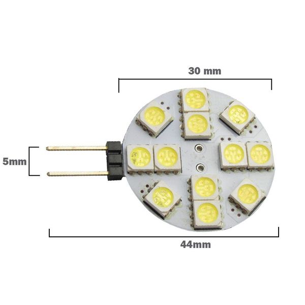 

g4 led smd white car marine camper rv led light lamp bulb dc 12v 12leds