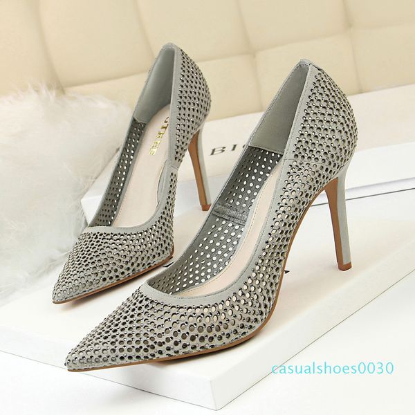 

heels escarpins hauts talons glitter heels zapatos fiesta mujer elegante wedding shoes zapatos de mujer high heels shoes c30, Black