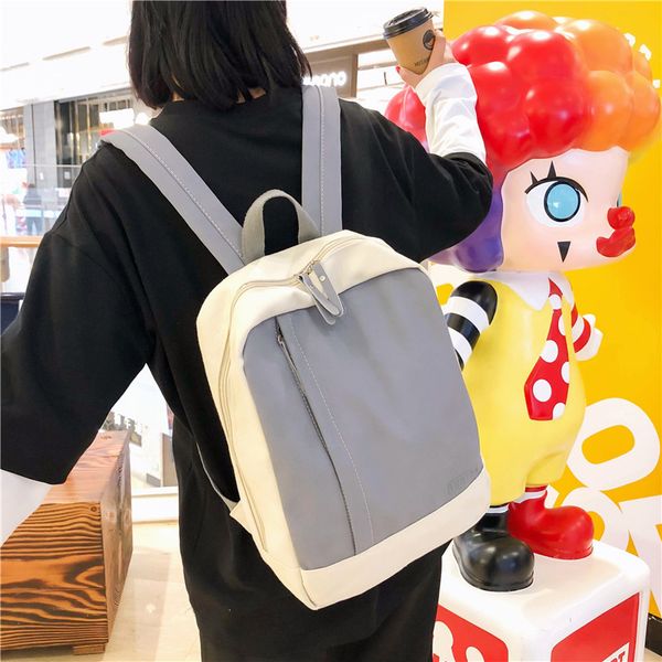 

2020 new ladies backpack large capacity canvas schoolbag women's backpack