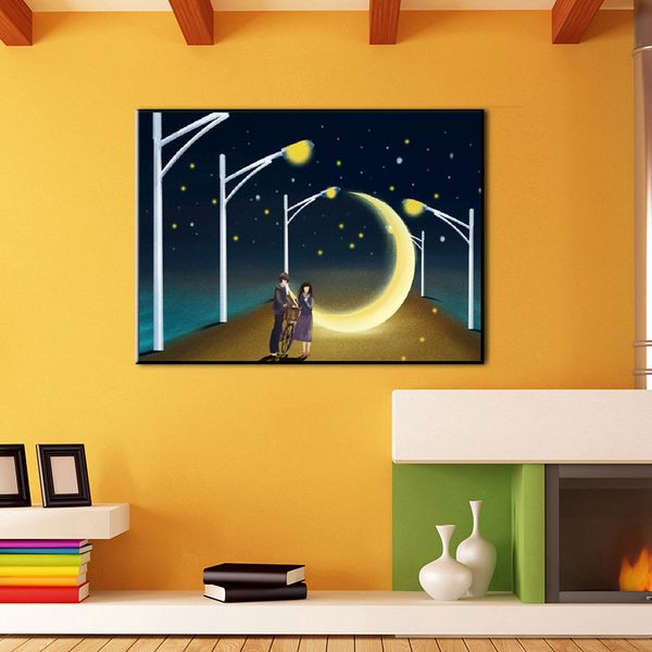 

xubx13 diy 5d diamond painting kits for adults,full drill embroidery paint with diamond for home wall decor(lovers ubder the stars