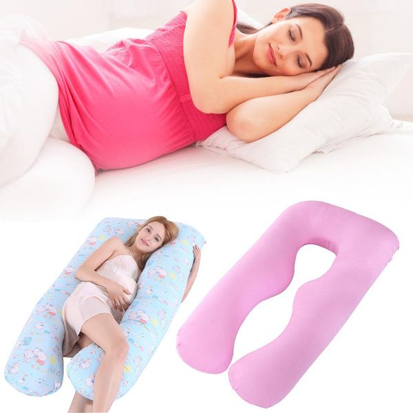 

130x72cm maternity cotton pillowcase maternal side u-shaped waist pillowcase without filler maternal supplies