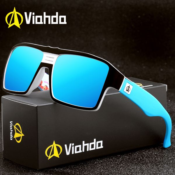 

viahda поляризованные солнцезащитные очки женщины мужчины бренд дизайн рамка солнцезащитные очки для мужчин мода классический uv400 квадратн, White;black