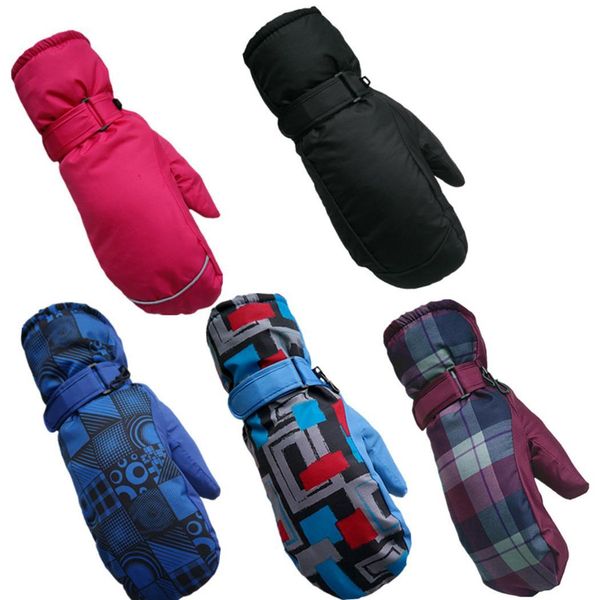 

imitation lamb hair ski gloves winter warm waterproof windproof mittens gloves
