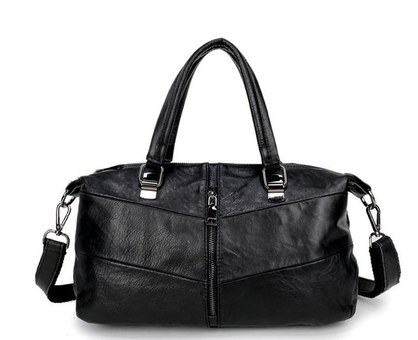 

мода вещевой сумки мужчин женщин из натуральной кожи женские дорожные сумки большой емкости вещевой мешок ручной клади в течение ночи weeken