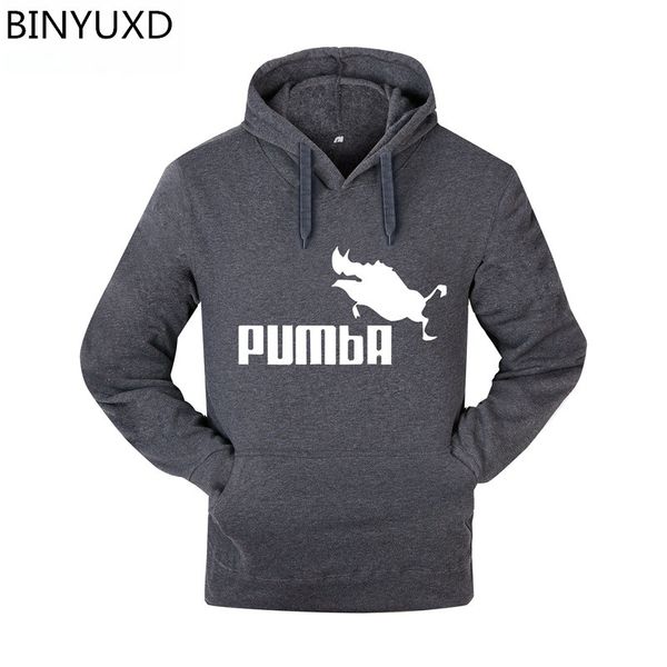 

binyuxd 2019 funny cute hoodies men women pumba hoodie sweatshirt fashion casual streetwear cool lovely costume hoodies men, Black