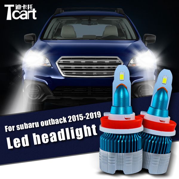 

tcart for outback 2015 2016 2017 2018 2019 canbus h11 9005 car led headlight bulbs 6400lm accessories 6500k led fog light