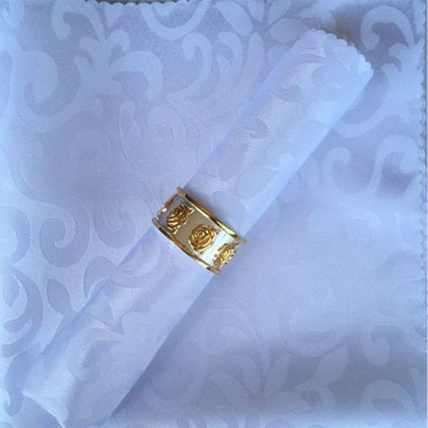 

10pcs / серия белое свадебное салфетку украшение стола салфетками горячей продажи полиэфирной кухонные полотенца салфетки