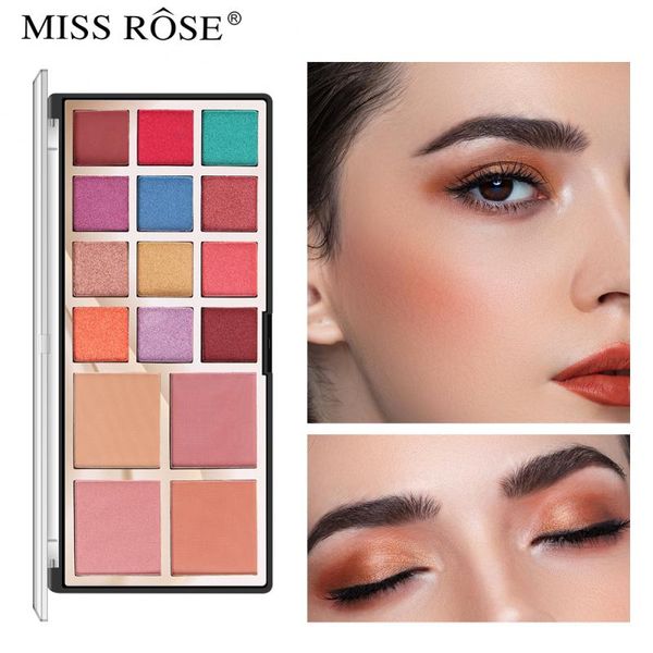 

16 colors matte pearlescent glitter eyeshadow face makeup blush powder eye shadow double use makeup palette tslm2