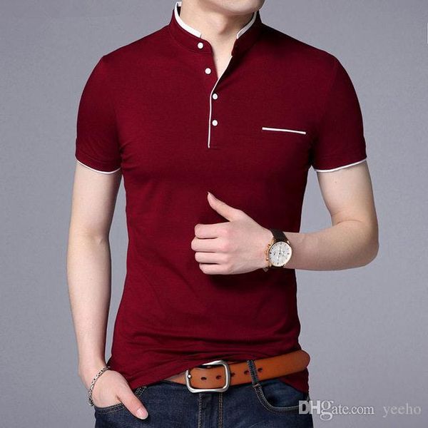 maglietta collo coreana