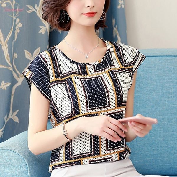 

плюс размер полиэстер блузка женщины печати полосатая блузка женская рубашка с коротким рукавом летучая мышь летние топы женские блузки летн, White