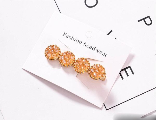 Fashion Korea Crystal Rhinestones Hair Clips Girls Hairpins