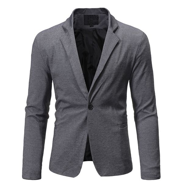 

spring/fall 2019 men's one-button casual slim men's small blazer jacket blazer jacket party, White;black
