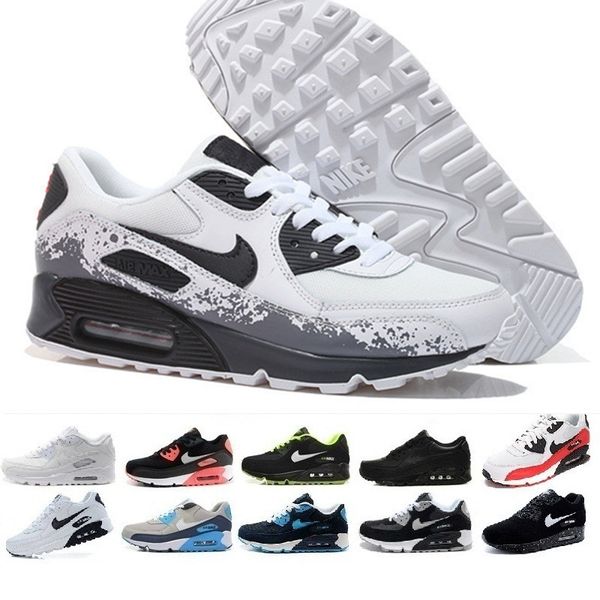 

New men women hoe cla ic 90 men and women port hoe black red white port trainer air cu hion urface breathable port hoe 36 45