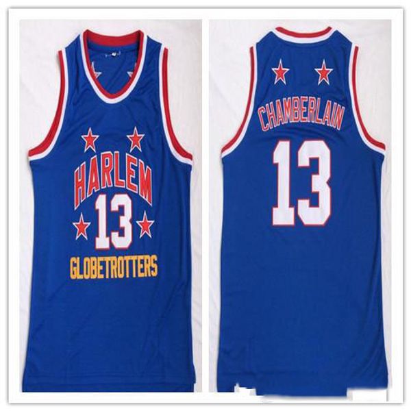 Custom XXS-6XL Made Harlem Globetrotters Cucite 13 Wilt Chamberlain Man Women Women Basketball Maglie da basket Dimensione S-5xl qualsiasi numero di nome