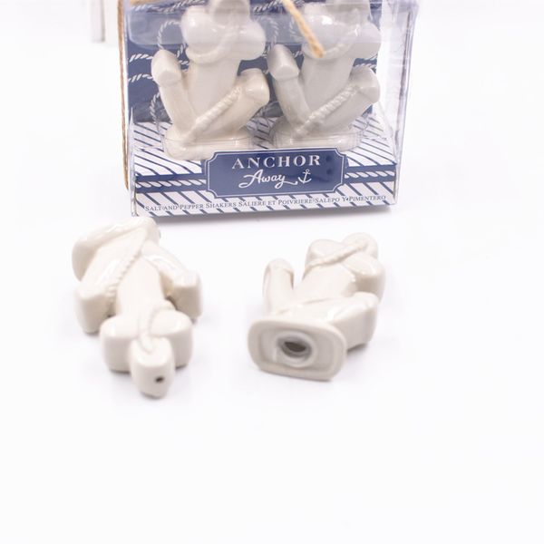 

wedding favors giveaways gift seasoning pot practical ship anchor salt pepper jar kitchen pepper bottle new arrival 3 5tsa l1