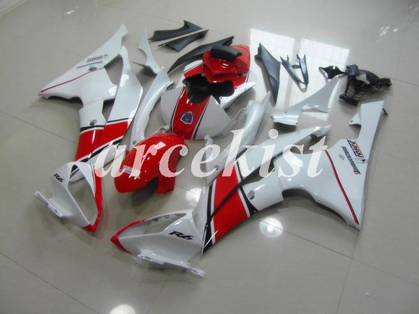 

new abs injection mold full fairings kits fit for yamaha yzf-r6 2008 2009 2010 2011 2012 2013 2014 2015 2016 r6 body set white red
