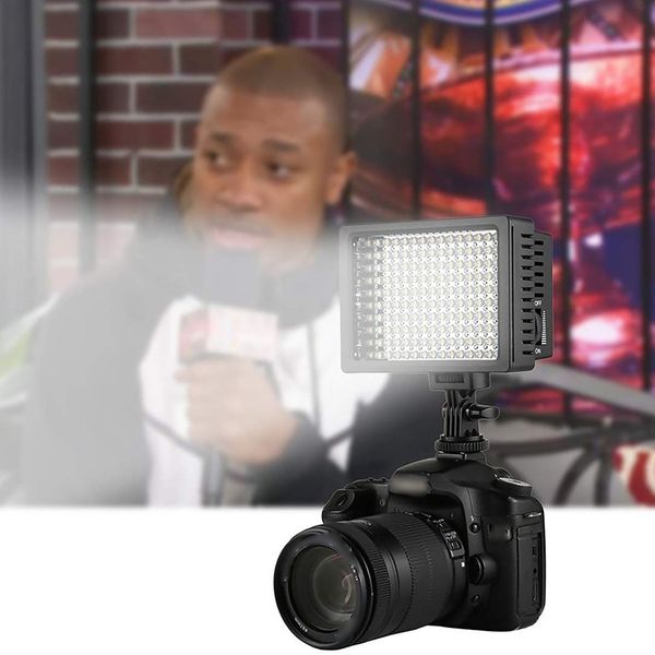 

ld-160 9.6w lighting led video light p studio camera light illuminator 5400 / 3200k dimmable for canon camera