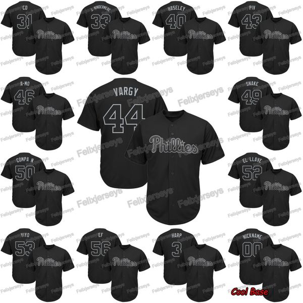 

44 Jason Vargas VARGY 2019 Players Weekend Brad Miller Nick Pivetta Phillies Adam Morgan Hector Neris Jose Alvarez Yacksel Rios Jersey