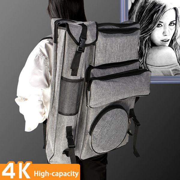 

bnlg large-capacity multifunctional 4 k drawing board bag sketch art sketch dedicated backpack portable storage bag art supplies