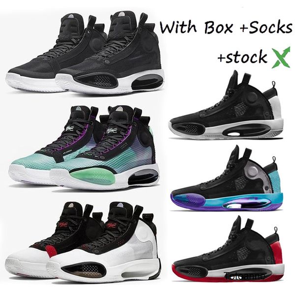 

jumpman xxxiv 34 blue void sports basketball shoes authentic 34s bright amber white mint green orbital red designer sneakers