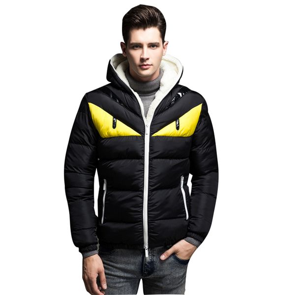 

winter jacket men 2019 fashion stand collar male parka jacket mens solid thick jackets and coats man winter parkas -4xl, Tan;black