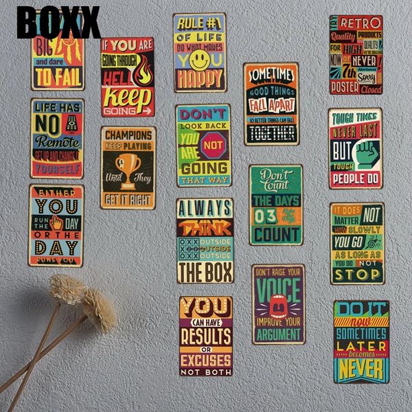 

мечта большая табличка металл старинные жестяные вывески семейные правила настенная вечеринка гараж искусство винтажный домашний декор метал