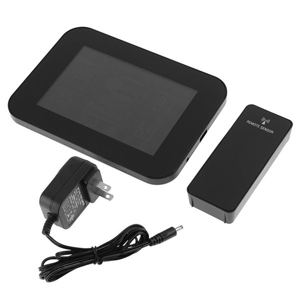 

weather wireless station with indoor outdoor wireless sensor color display alarm clock with temperature alerts forecasting