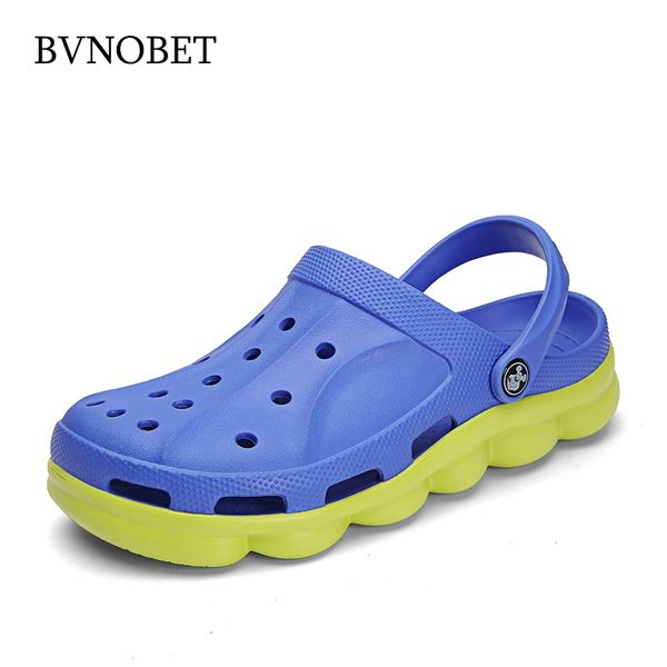 

bvnobet slippers garden fashion men shoes summer flip flops mules beach slides footwear sandali donna drop shipping, Black