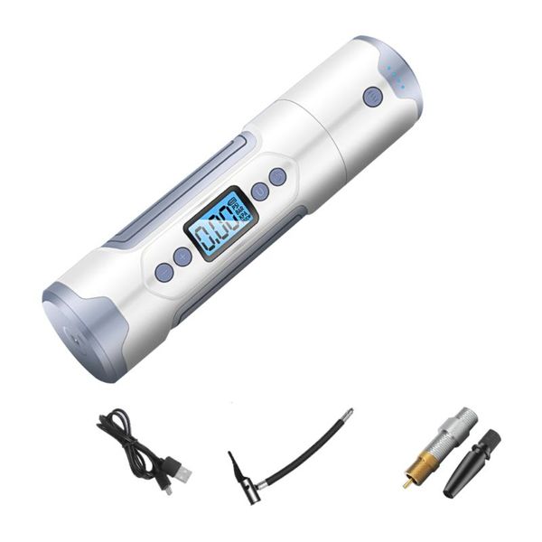 

1pc multifunction 3000mah 35l/min wireless portable air compressor 150 psi tire inflator usb charging bike bicycle cycling motor