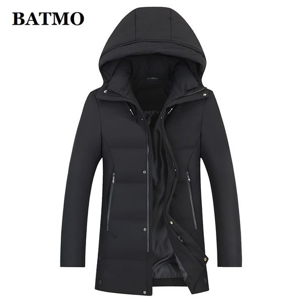 

batmo new arrival winter 80% white duck hooded jackets men,men's winter coat,plus-size m-6xl 8250, Black