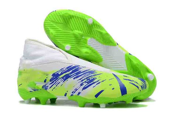 

mens soccer cleats nemeziz 19.3 laceless fg 19+x messi chaussures hommes high ankle outdoor shoes football booties eur 39-45