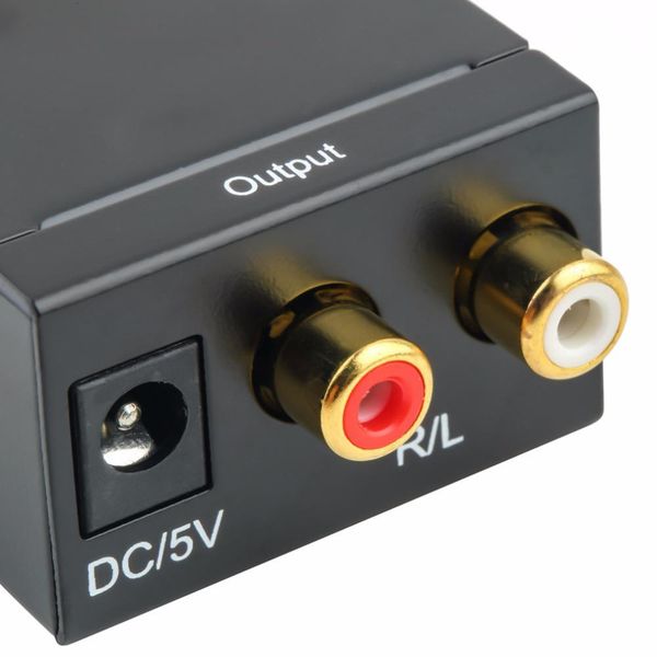 

optical digital stereo audio spdif toslink coaxial signal to analog converter dac jack 2*rca amplifier decoder adapter