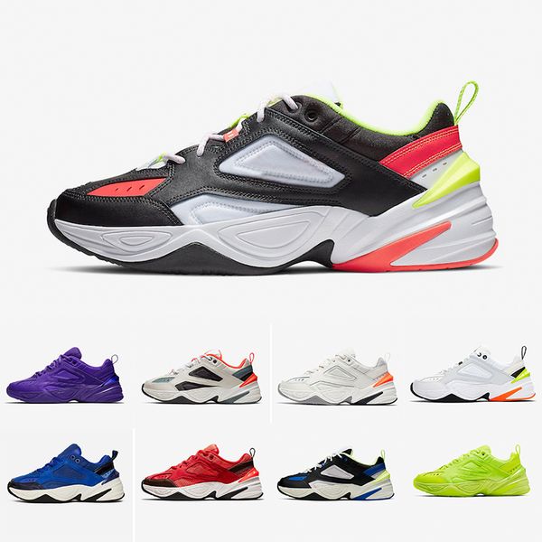 

monarch m2k tekno fashion dad shoes monarch 4 designer zapatillas running shoes mens womens sneakers des chassures breathable 36-45, White;red