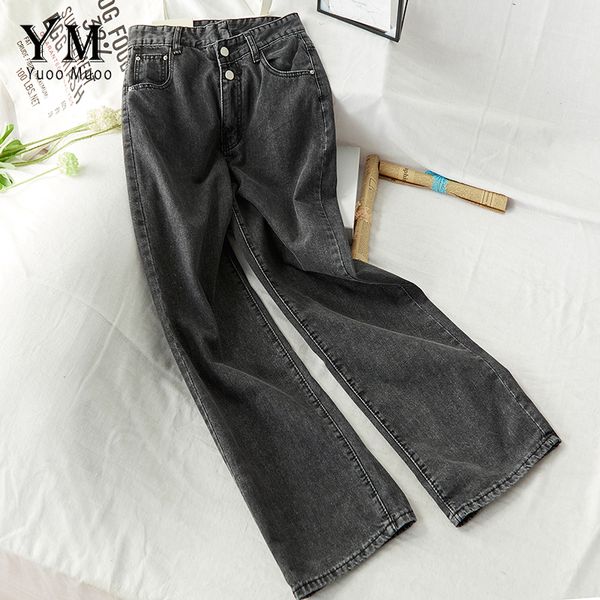 

yuoomuoo good quality soft high waist black jeans pants women 2019 ins fashion autumn vintage boyfriend mom jeans harajuku pants, Blue