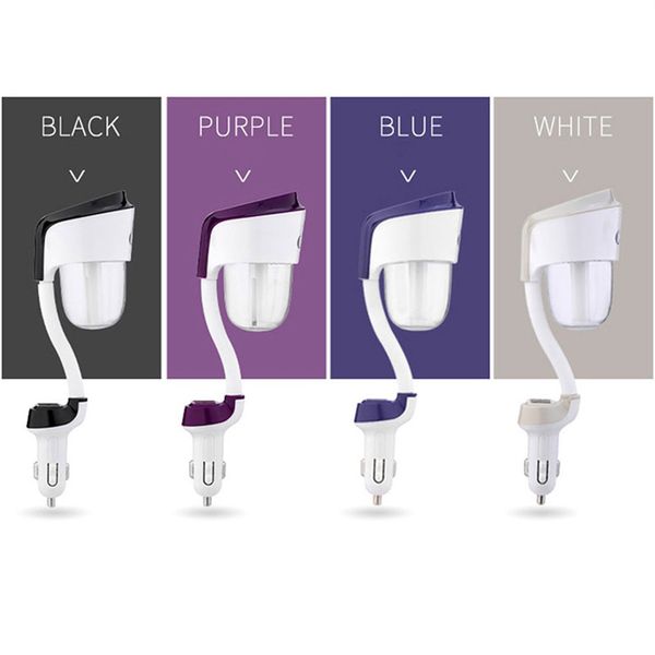 

high quaity car humidifier aroma purifier car dual usb charger
