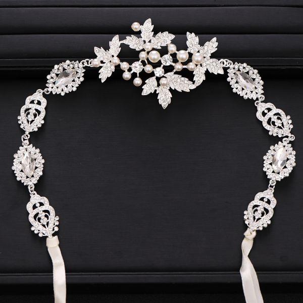 

урожай свадебные аксессуары для волос silver барокко rhinestone кристалл pearl оголовье люкс тиара свадебные аксессуары для волос ручной раб, Golden;white